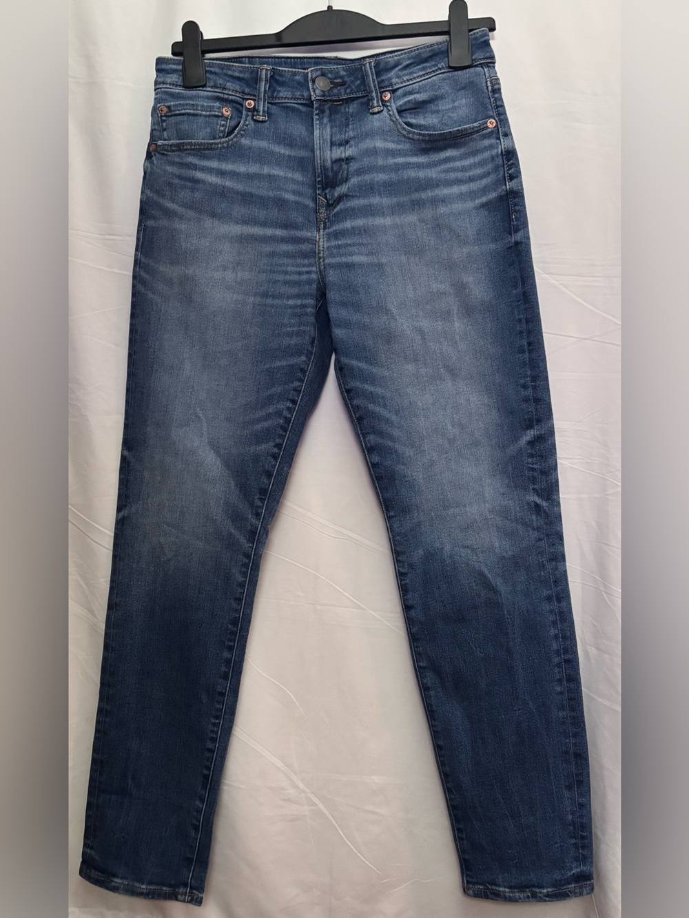 American Eagle Outfitters Men’s Slim Straight Jeans in Medium Blue Wash 30X30